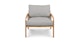 Kirkby Pearl Gray Lounge Chair - Gallery View 4 of 13.
