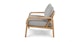Kirkby Pearl Gray Lounge Chair - Gallery View 5 of 13.