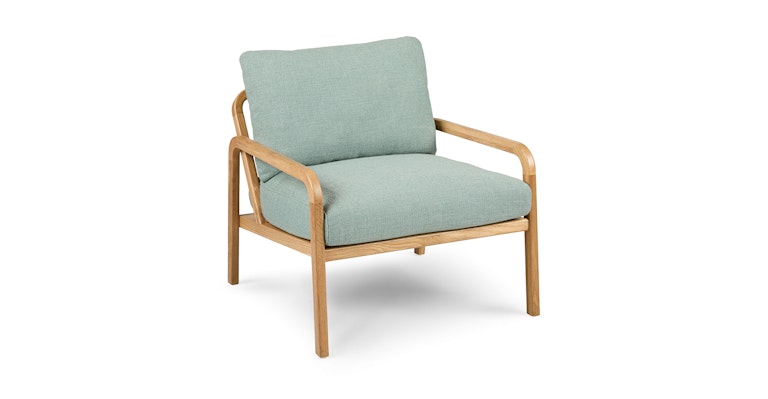 Kirkby Powder Aqua Lounge Chair - Primary View 1 of 12 (Open Fullscreen View).