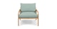 Kirkby Powder Aqua Lounge Chair - Gallery View 3 of 12.
