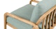 Kirkby Powder Aqua Lounge Chair - Gallery View 6 of 12.