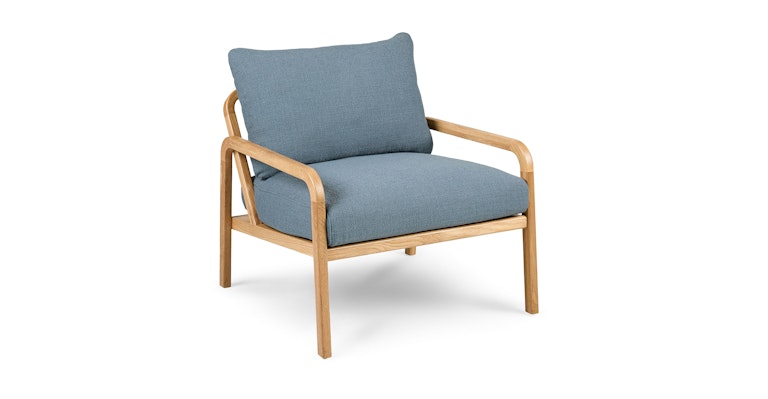 Kirkby Powder Blue Lounge Chair - Primary View 1 of 12 (Open Fullscreen View).