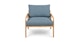 Kirkby Powder Blue Lounge Chair - Gallery View 3 of 12.