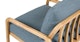 Kirkby Powder Blue Lounge Chair - Gallery View 6 of 12.
