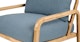 Kirkby Powder Blue Lounge Chair - Gallery View 7 of 12.