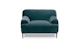 Abisko Plush Pacific Blue Lounge Chair - Gallery View 1 of 12.
