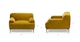 Abisko Plush Yarrow Gold Lounge Chair - Gallery View 12 of 12.