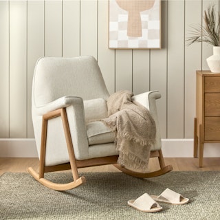 Munni Oleander White Rocking Chair