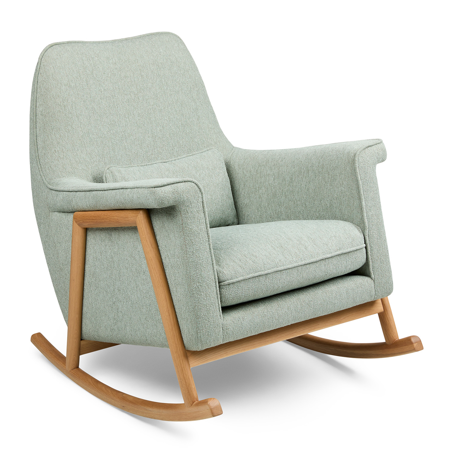直送商品 Rocking Oak American & Fabric Green Global Munni Chair Article | テーブル・チェア・ハンモック