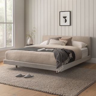 Tessu California King Upholstered Bed - Clay Taupe