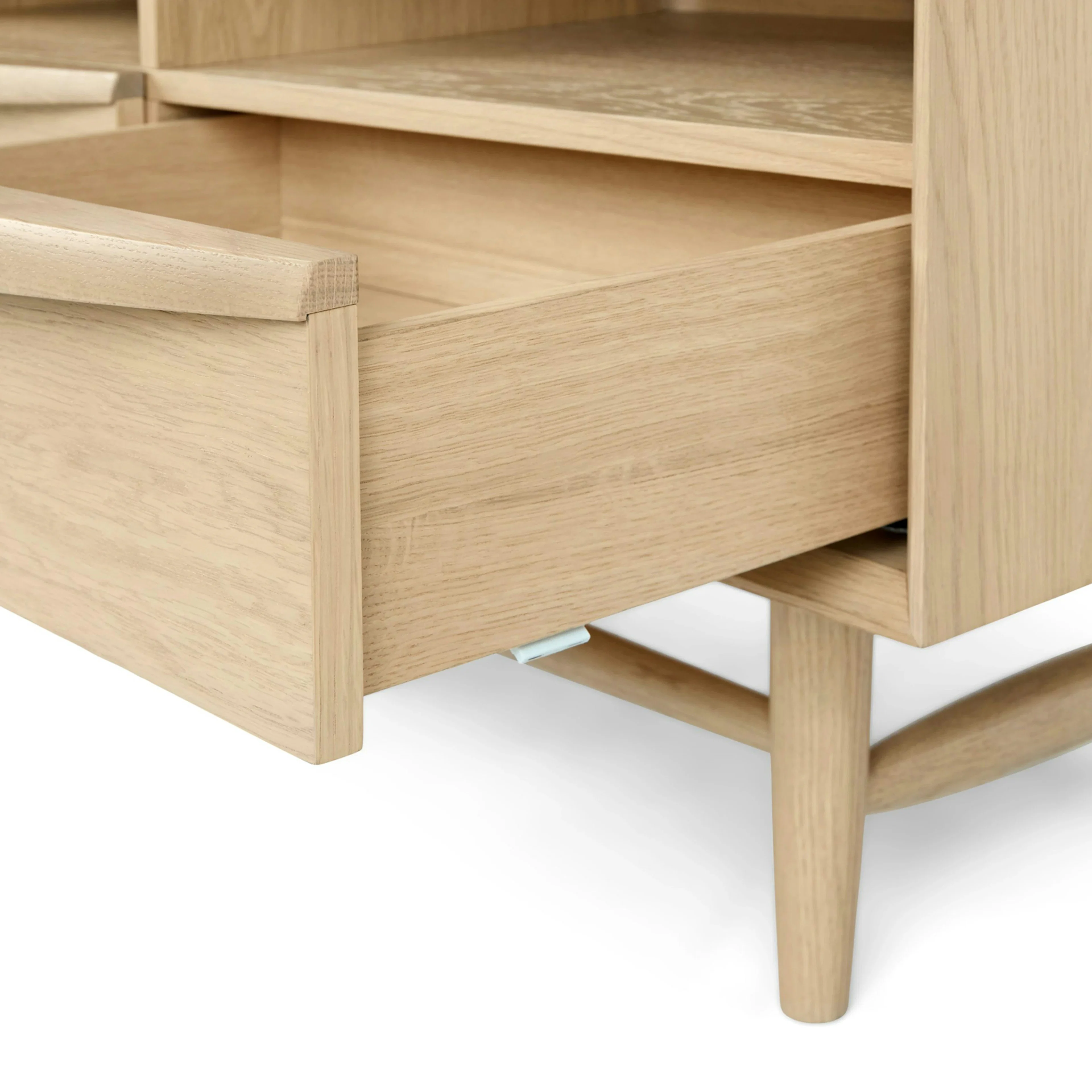 Lenia 63" Low Media Unit - White Oak
