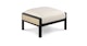 Candra Vintage White Black Ottoman - Gallery View 1 of 12.