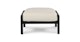 Candra Vintage White Black Ottoman - Gallery View 3 of 12.