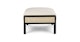 Candra Vintage White Black Ottoman - Gallery View 4 of 12.