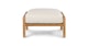 Candra Vintage White Oak Ottoman - Gallery View 3 of 12.