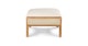 Candra Vintage White Oak Ottoman - Gallery View 4 of 12.