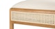 Candra Vintage White Oak Ottoman - Gallery View 6 of 12.
