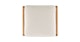 Candra Oak Ottoman - Gallery View 5 of 12.