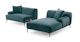 Abisko Plush Pacific Blue Right Sectional - Gallery View 4 of 15.