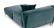 Abisko Plush Pacific Blue Right Sectional - Gallery View 7 of 15.