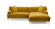 Abisko Plush Yarrow Gold Right Sectional - Gallery View 1 of 15.