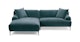 Abisko Plush Pacific Blue Left Sectional - Gallery View 1 of 15.