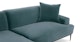 Abisko Plush Pacific Blue Left Sectional - Gallery View 8 of 15.