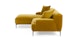 Abisko Plush Yarrow Gold Left Sectional - Gallery View 5 of 15.