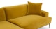 Abisko Plush Yarrow Gold Left Sectional - Gallery View 8 of 15.