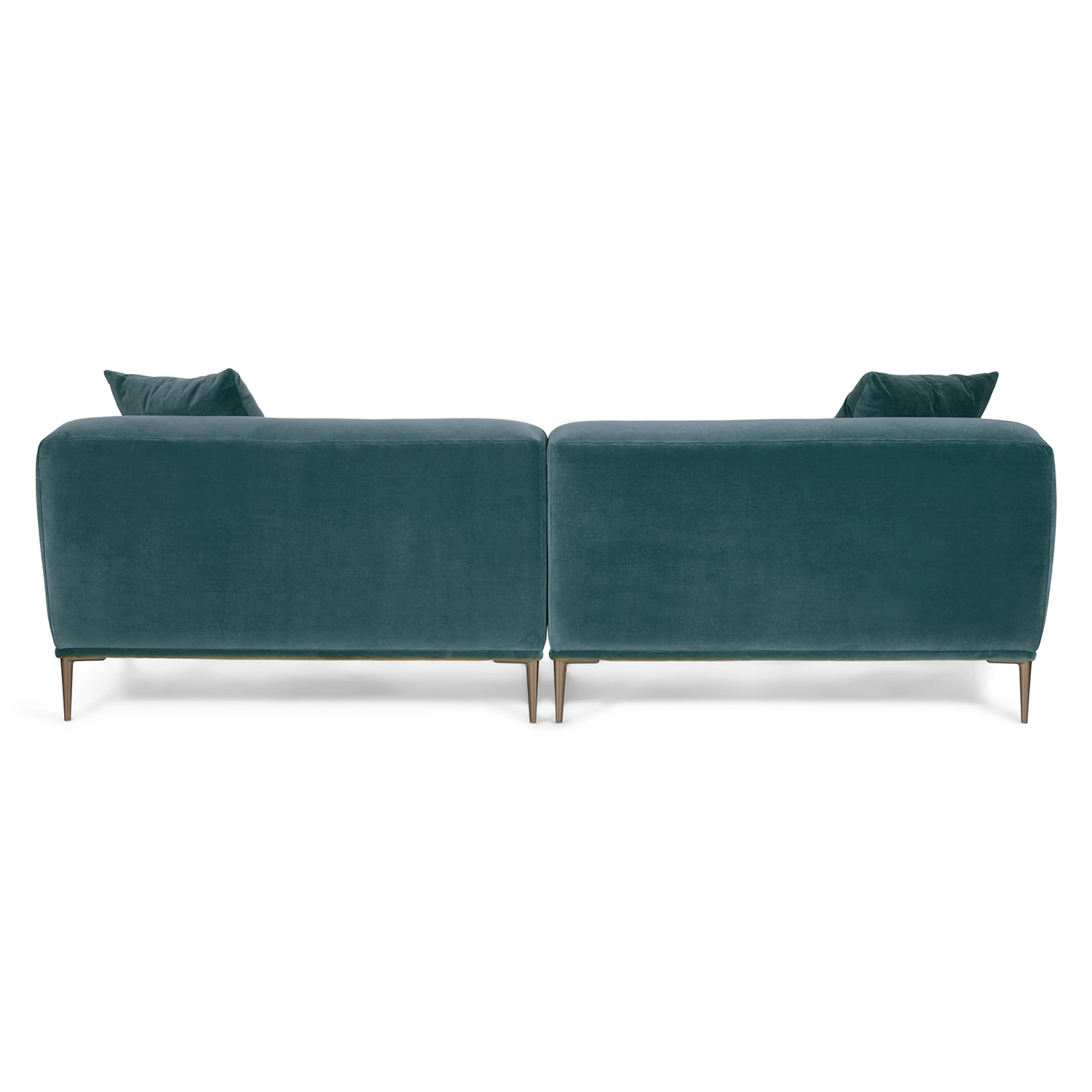 Abisko 91" Velvet Sofa - Plush Pacific Blue