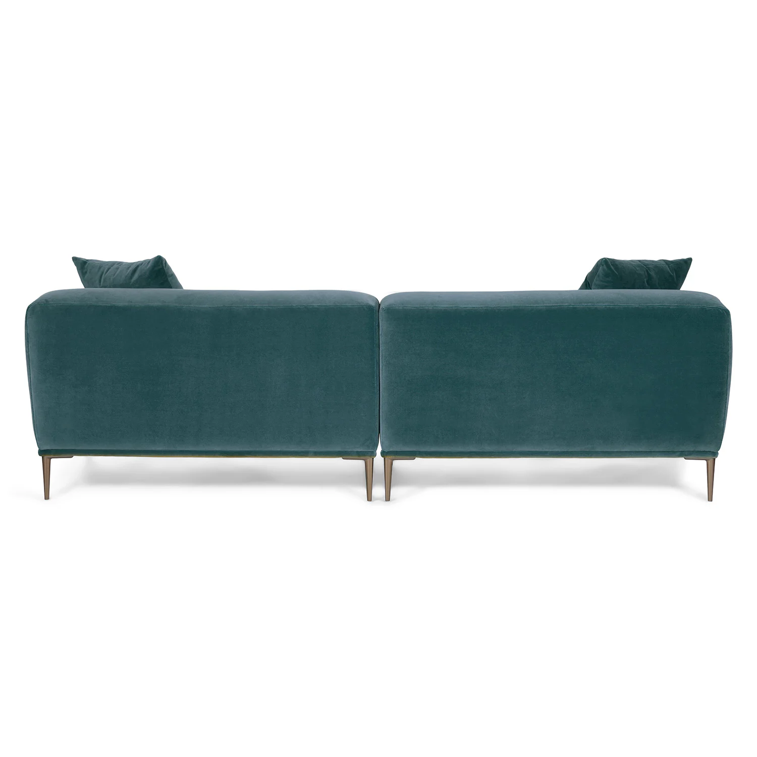 Abisko 91" Velvet Sofa - Plush Pacific Blue