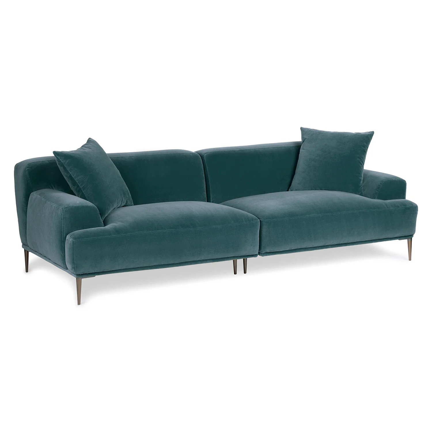 Abisko 91" Velvet Sofa - Plush Pacific Blue