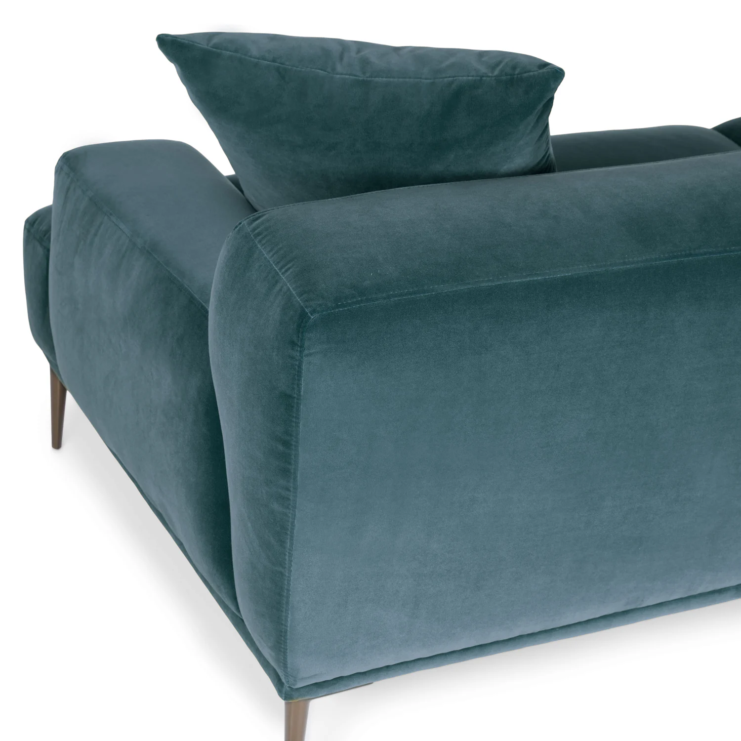 Abisko 91" Velvet Sofa - Plush Pacific Blue