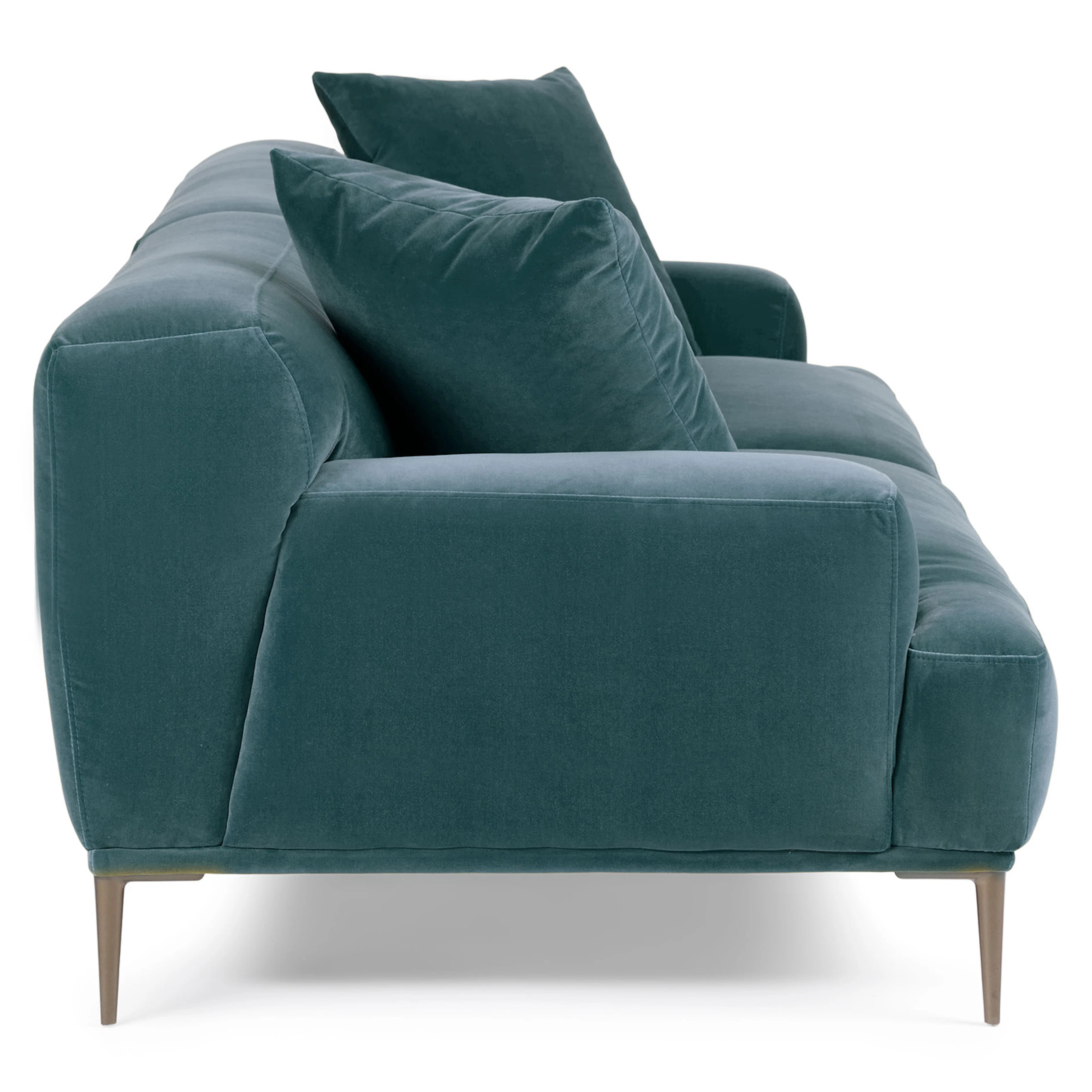 Abisko 91" Velvet Sofa - Plush Pacific Blue