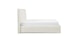Saba Boulevard White Queen Slipcover Bed - Gallery View 4 of 15.
