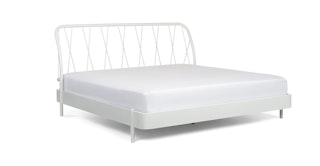 Virk Abyss White King Bed