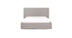 Saba Pale Gray Queen Slipcover Bed - Gallery View 2 of 13.