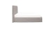 Saba Pale Gray Queen Slipcover Bed - Gallery View 3 of 13.