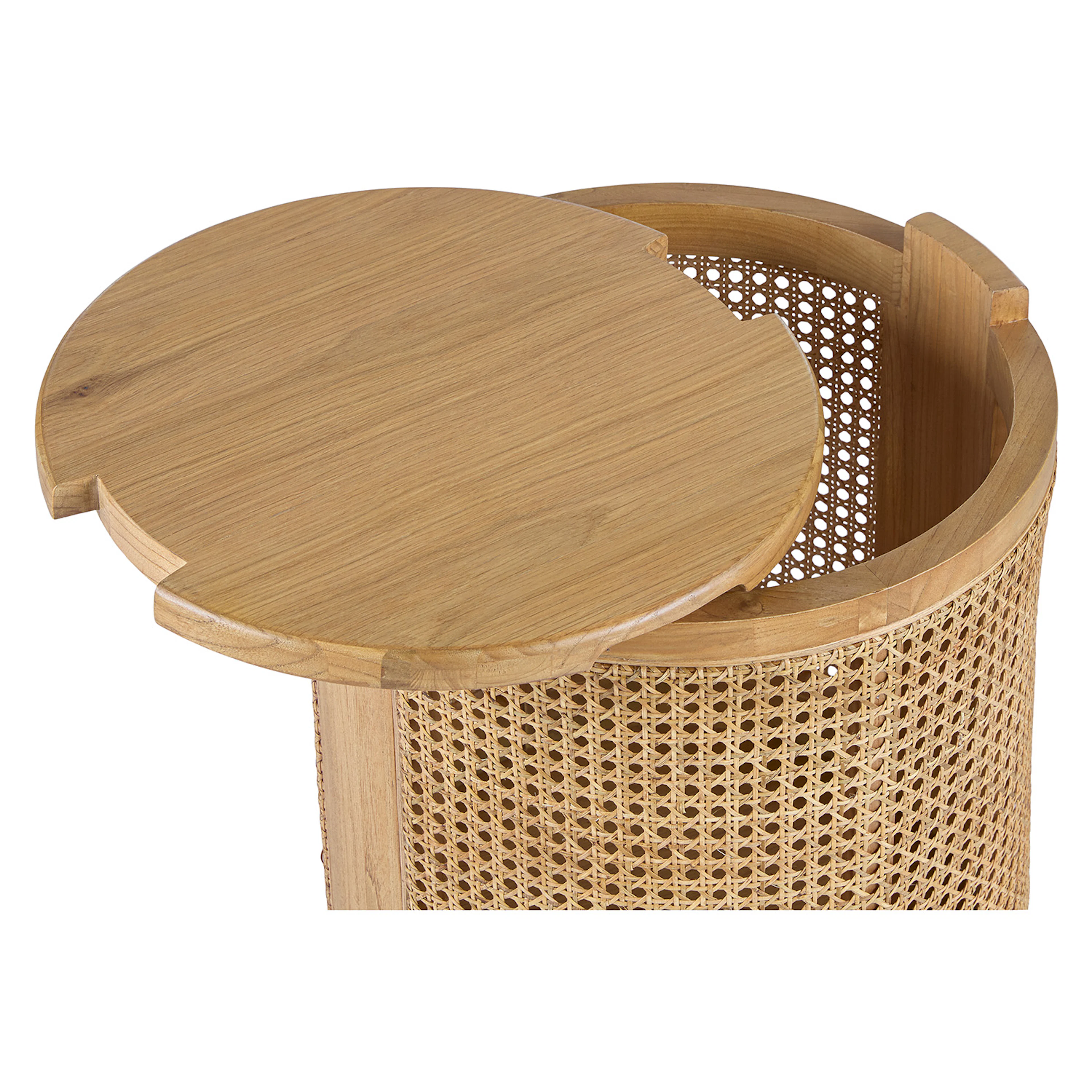 Bocana Oak Storage Side Table - Stylish Furniture