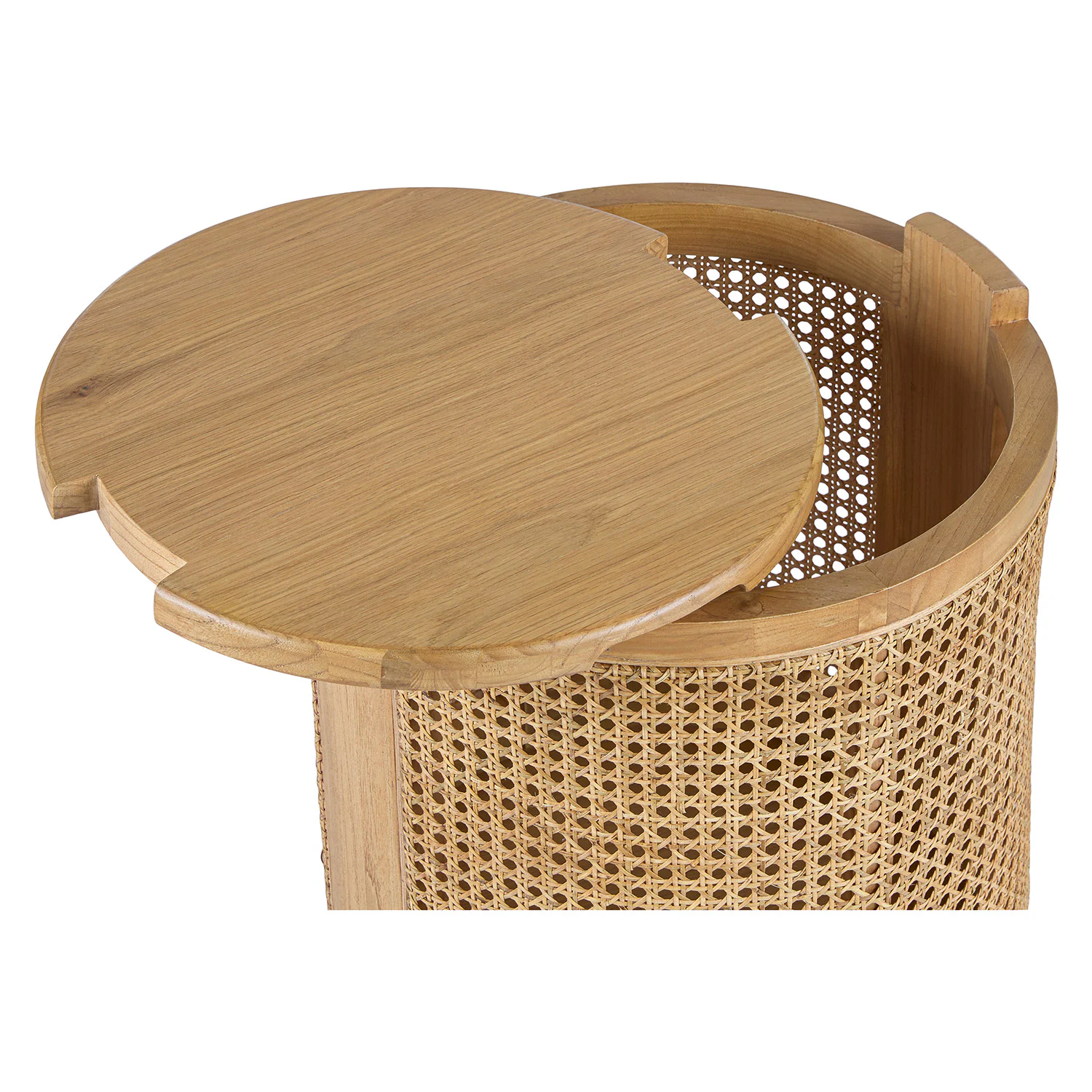 Bocana Oak Storage Side Table - Stylish Furniture