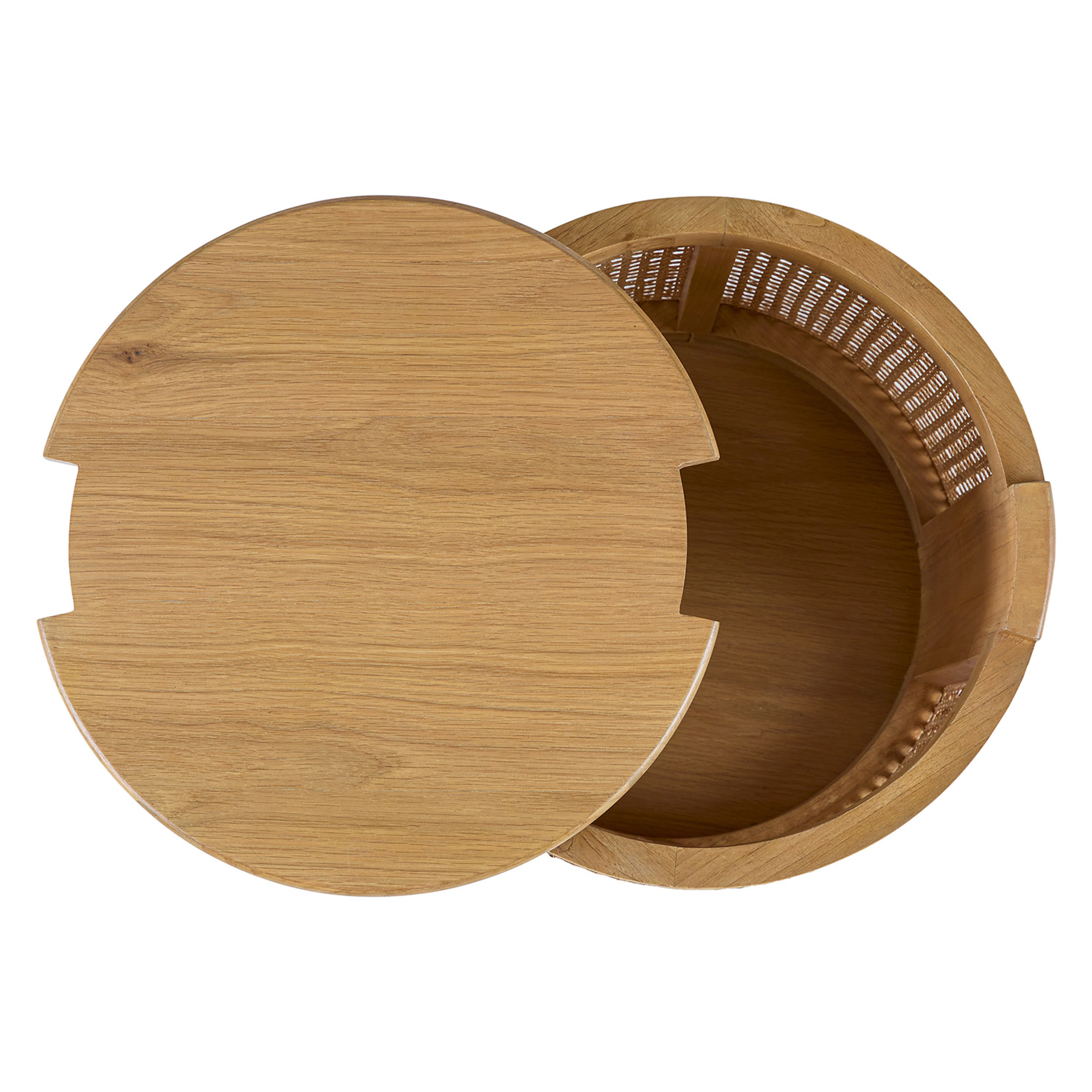 Bocana Oak Storage Side Table - Stylish Furniture