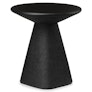 Ozetta Concrete Side Table - Moonlit Black