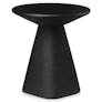Ozetta Concrete Side Table - Moonlit Black