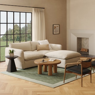 Ozetta Concrete Side Table - Moonlit Black