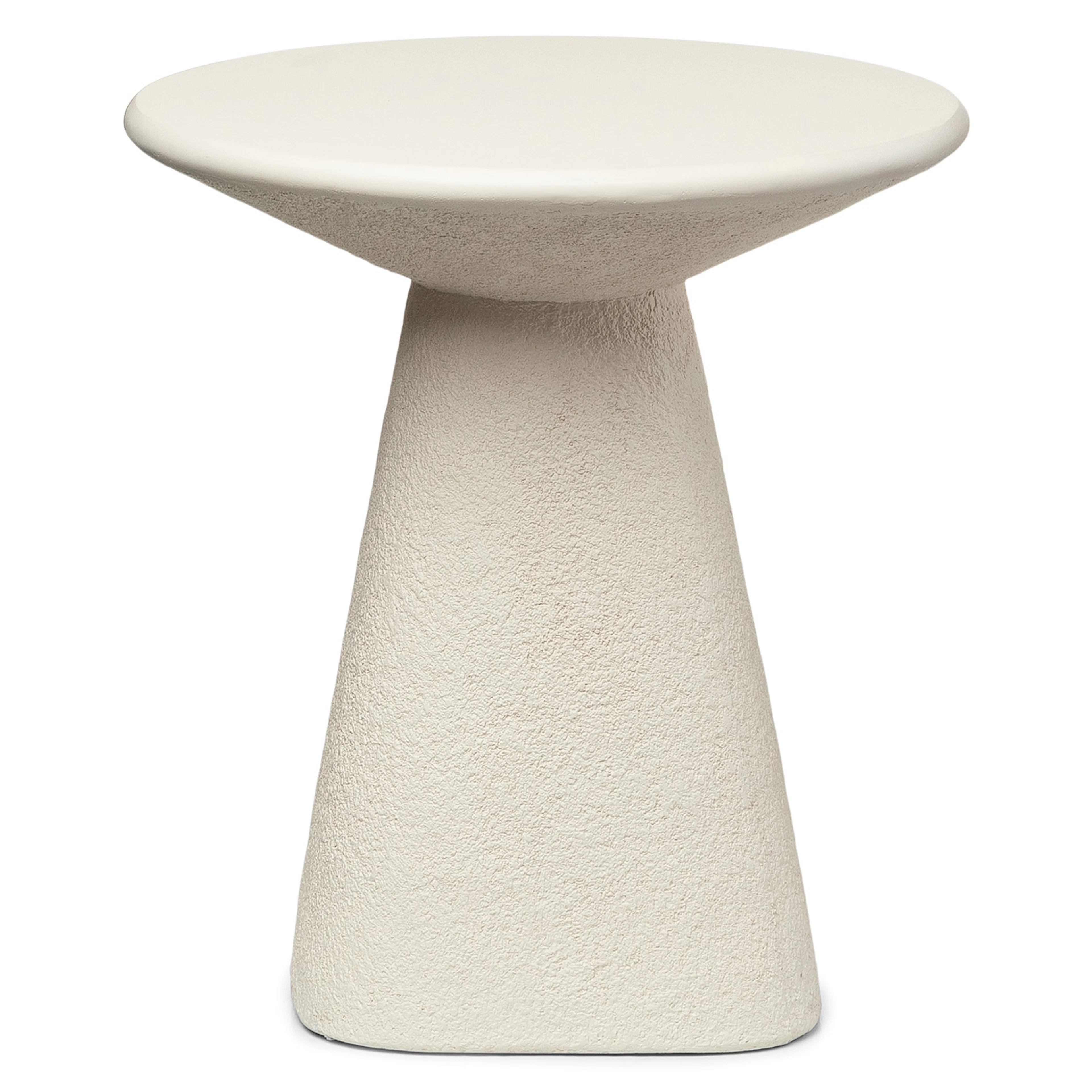 Ozetta Concrete Side Table - Moonlit Ivory