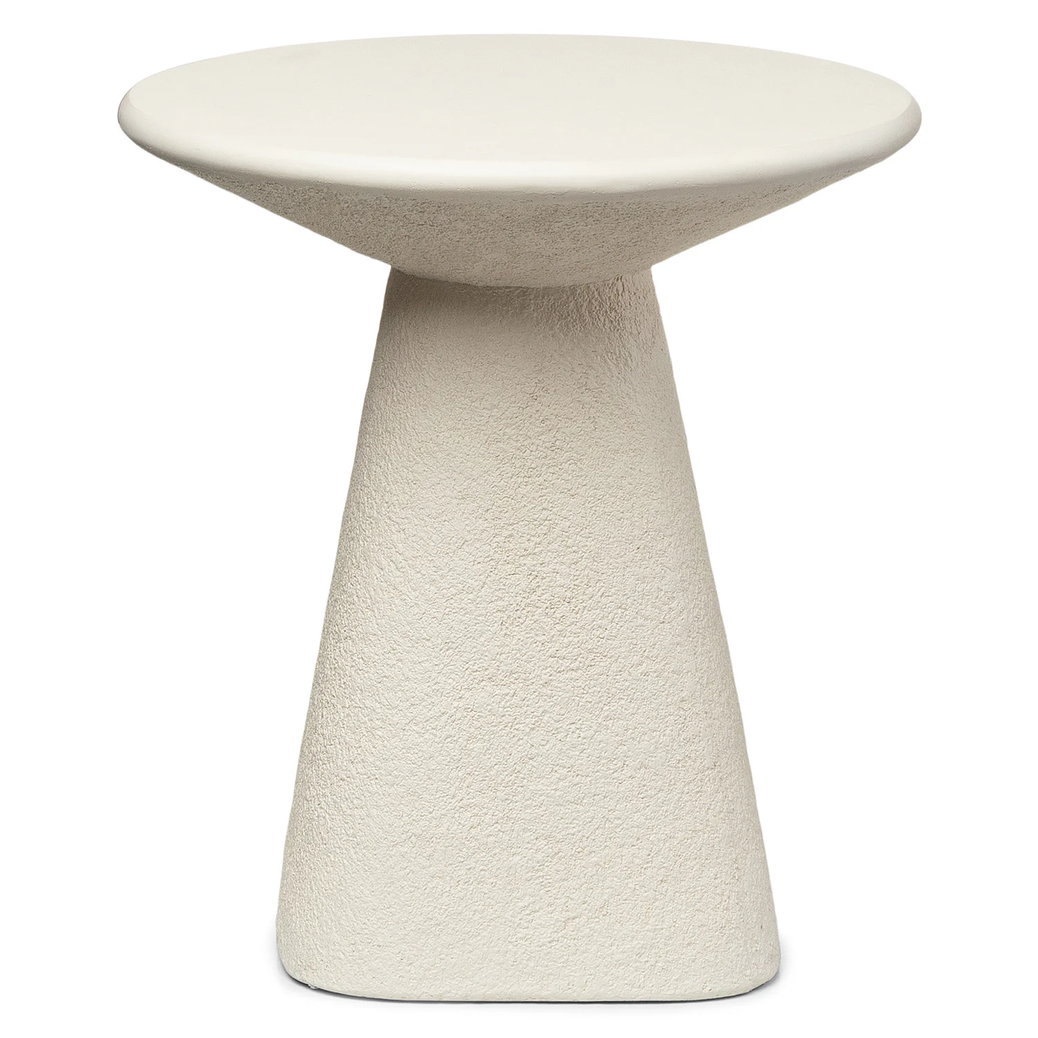 Ozetta Concrete Side Table - Moonlit Ivory