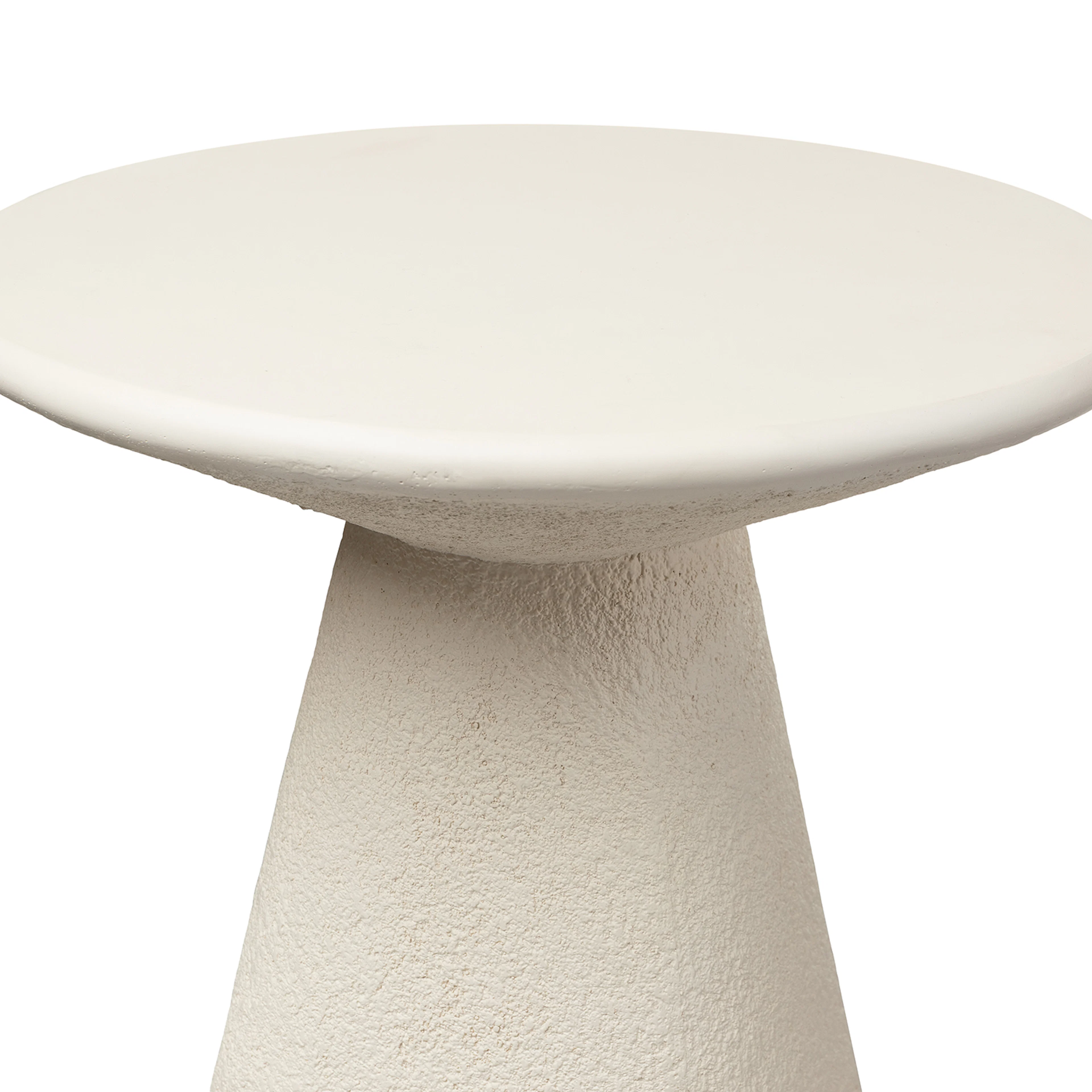 Ozetta Concrete Side Table - Moonlit Ivory