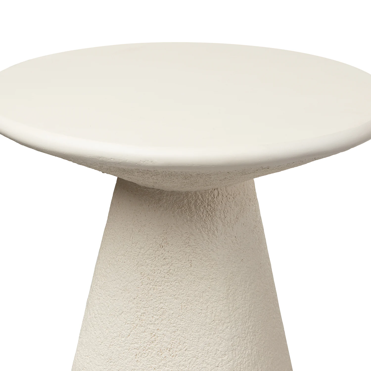 Ozetta Concrete Side Table - Moonlit Ivory