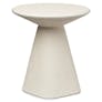 Ozetta Concrete Side Table - Moonlit Ivory