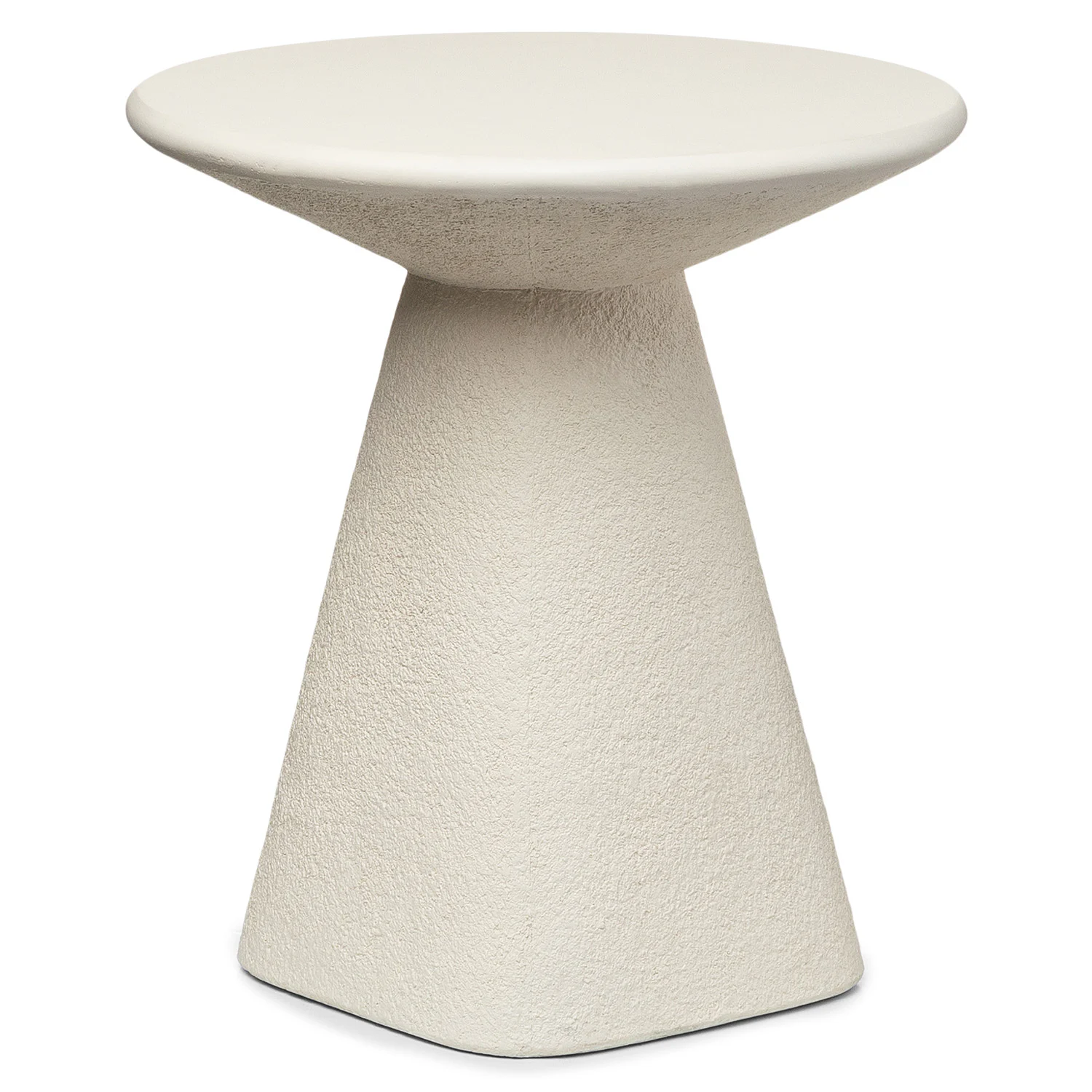 Ozetta Concrete Side Table - Moonlit Ivory